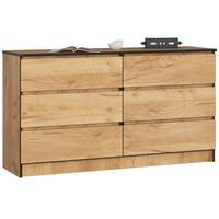 KOMMODE Eiche Craft 77/138/40 - Eiche San Remo, Holzwerkstoff (138/77/40cm) - RAUMHIRSCH FURNITURE