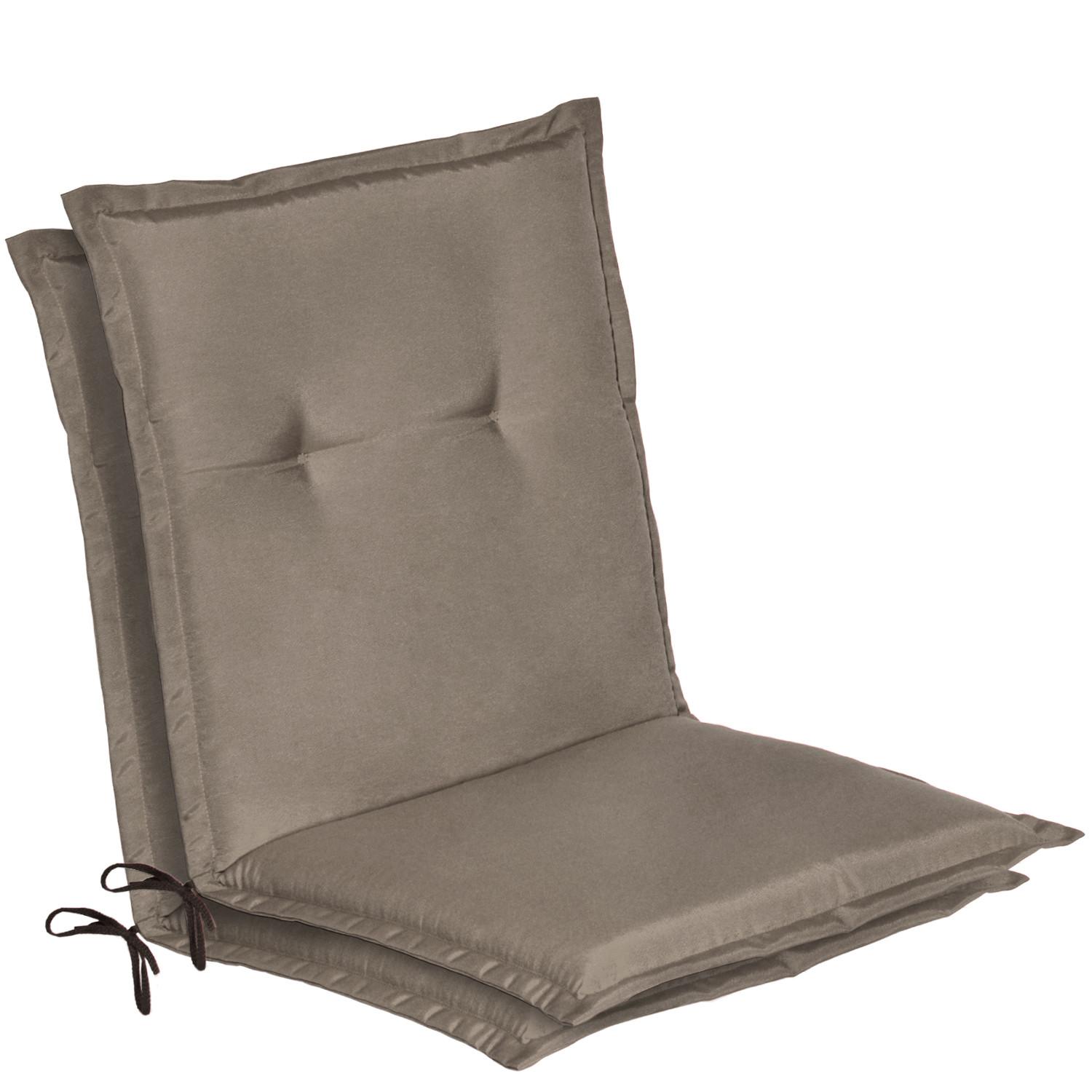 NIEDERLEHNER Loft NL 100x50x6cm Taupe (2tlg) - Taupe, Textil (50/100cm) - Beautissu 