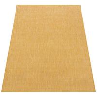 FLACHWEBTEPPICH, einfarbig, aus Polypropylen, Gelb, 160 x 220 cm - Gelb, Textil (220/160cm) - KADIMA DESIGN