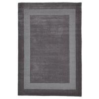 HANDTUFT-TEPPICH Usedom 120x180 cm - Anthrazit, Textil (120/180cm) - THEKO