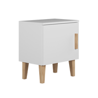 KINDER-NACHTTISCH Kubi Weiß 34/50/56 - Weiß, Holzwerkstoff (34/50/56cm) - RAUMHIRSCH FURNITURE