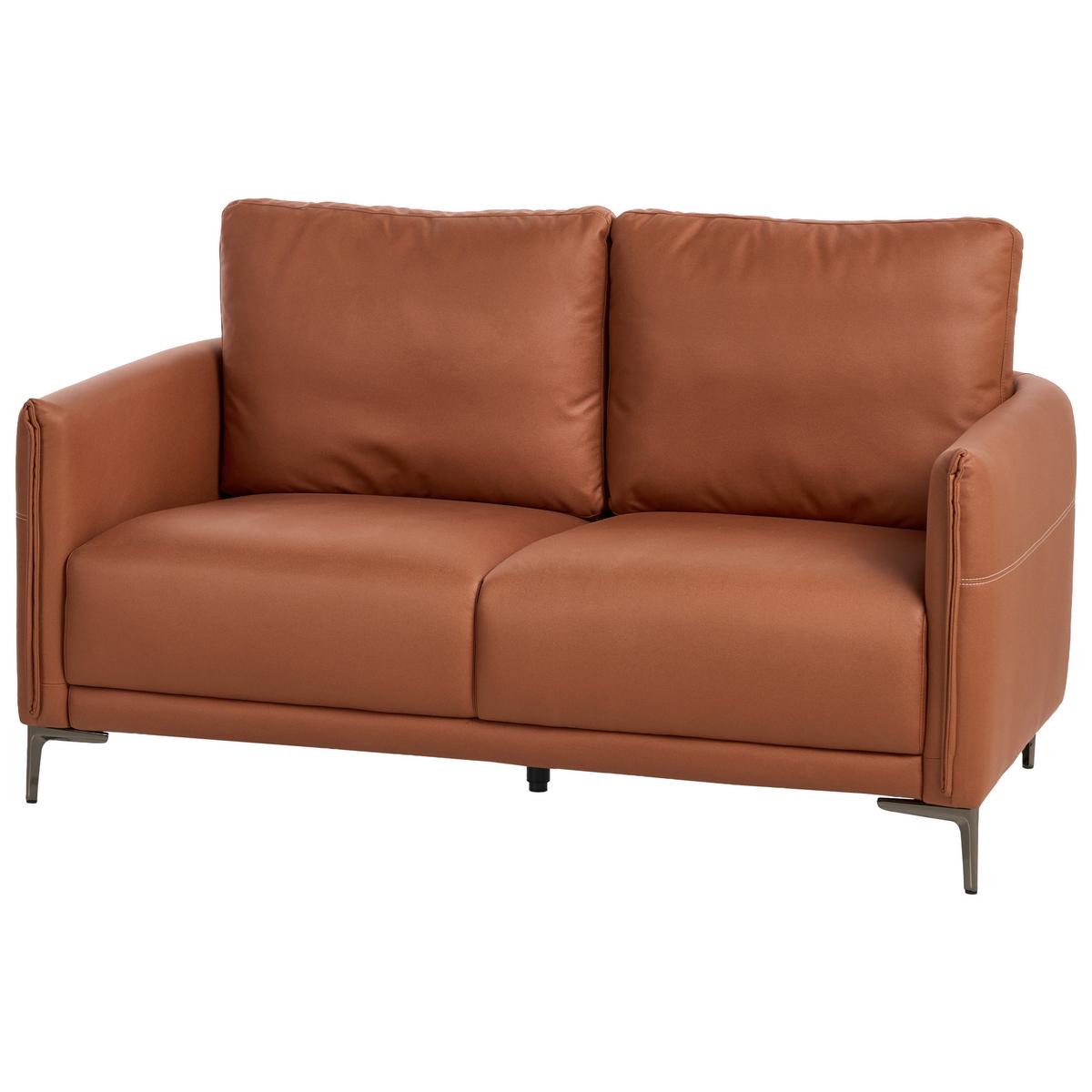 2-SITZER-SOFA Stoff Goldbraun Cilens - Goldfarben, Textil (152/93/83cm) - Beliani