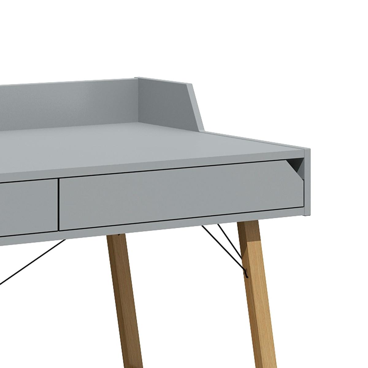SCHREIBTISCH Grau - Grau, Holzwerkstoff (60/120/86cm) - Petits-meubles
