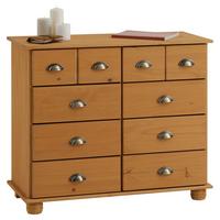 APOTHEKERKOMMODE COLMAR gebeizt/gewachst - Kieferfarben, Holz (92/80/39cm) - IDIMEX