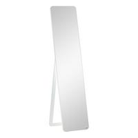 STANDSPIEGEL mit klappbaren Rahmen, stabil, Kiefernholz, MDF, Weiß - Weiß, Glas (43/156/37cm) - HOMCOM