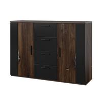 SIDEBOARD SIGNORA 132/94/40 cm mit 4 Schubladen und 2 Türen Multicolor - Multicolor, Holzwerkstoff (132/94/40cm) - MASSENO
