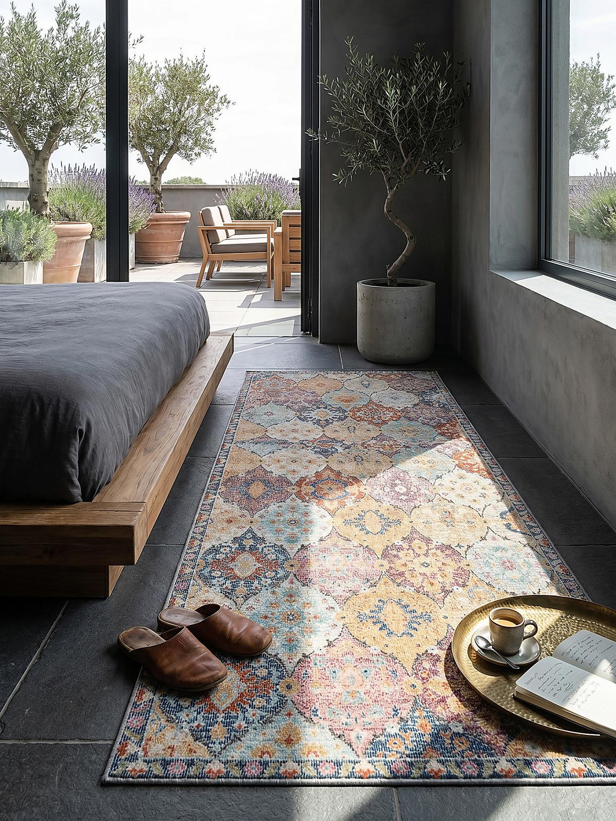 TEPPICH Outdoor Orientalisch LIMMAT Polypropylen Mehrfarbig 80 x 150 cm - Multicolor, Textil (80/150cm) - KADIMA DESIGN
