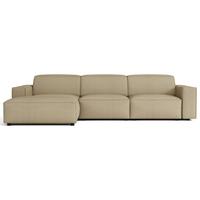 ECKSOFA Sellmo 287 cm - Schwarz/Cappuccino, Kunststoff/Textil (292/166cm) - Selsey