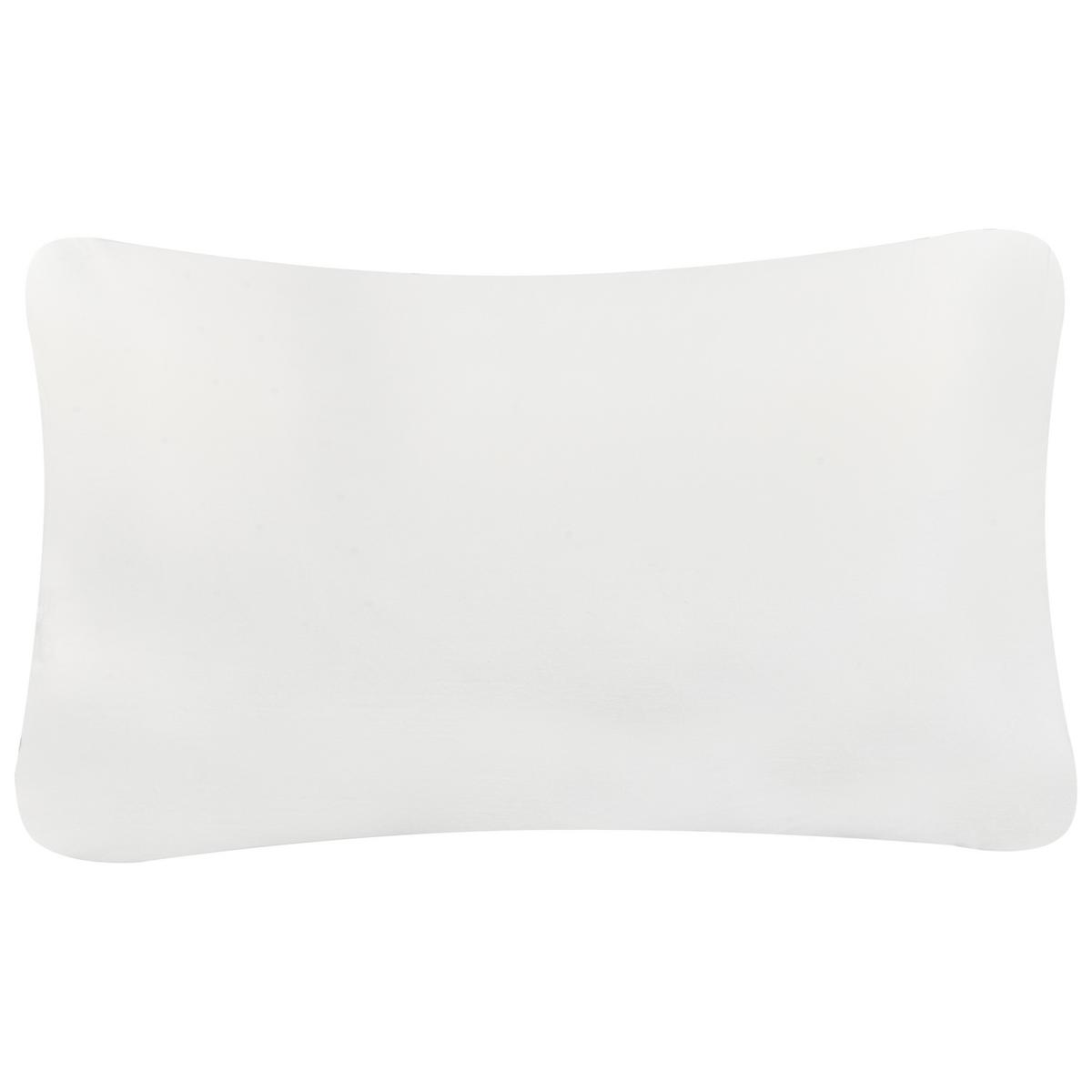 GARTENKISSEN 2er-Set Marineblau 30/50 cm Glimmer - Blau/Weiß, Textil (50/12/30cm) - Beliani
