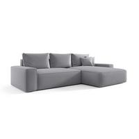 ECKSOFA Walken Mit Schlaffunktion - Hellgrau, Holzwerkstoff/Textil (280/185cm) - Fun Möbel