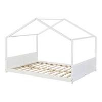 KINDERBETT Simo - Weiß, Holz (140/200cm) - [en.casa]