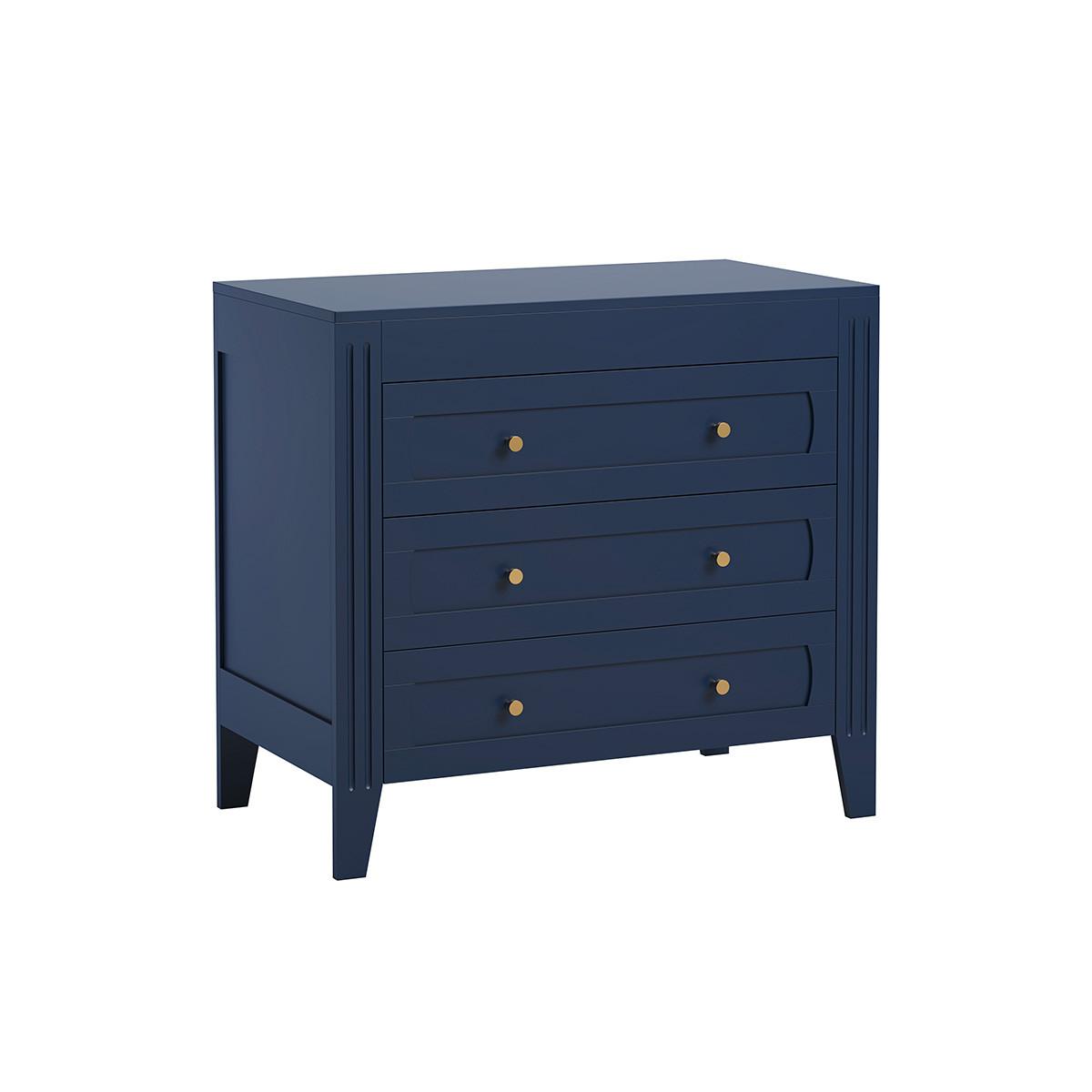 KINDERKOMMODE Blau - Blau, Holzwerkstoff (100/92/55cm) - Petits-meubles