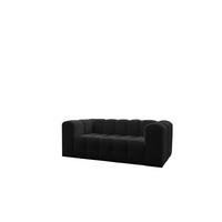 SOFA 2-sitzer Solvie In Tiffani - Schwarz, Holzwerkstoff/Textil (200/75/106cm) - Fun Möbel