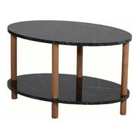 COUCHTISCH Højreby 70/44/43 cm - Schwarz/Naturfarben, Holz/Holzwerkstoff (70/44/43cm) - [en.casa]