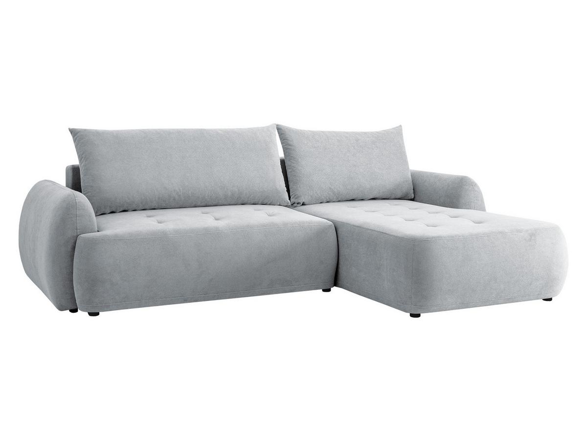 ECKSCHLAFSOFA Bueno II, Seite: Rechts - Hellgrau/Schwarz, Holz/Textil (185/280cm) - MIRJAN24