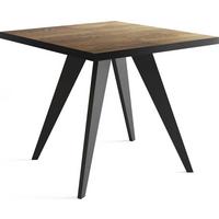 ESSTISCH Quadro quadratischer ausziehbarer, Arvadonna Chestnut 100-200/100/76 cm - Kastanienfarben/Schwarz, Holz/Holzwerkstoff (100/200/76cm) - WFL GROUP