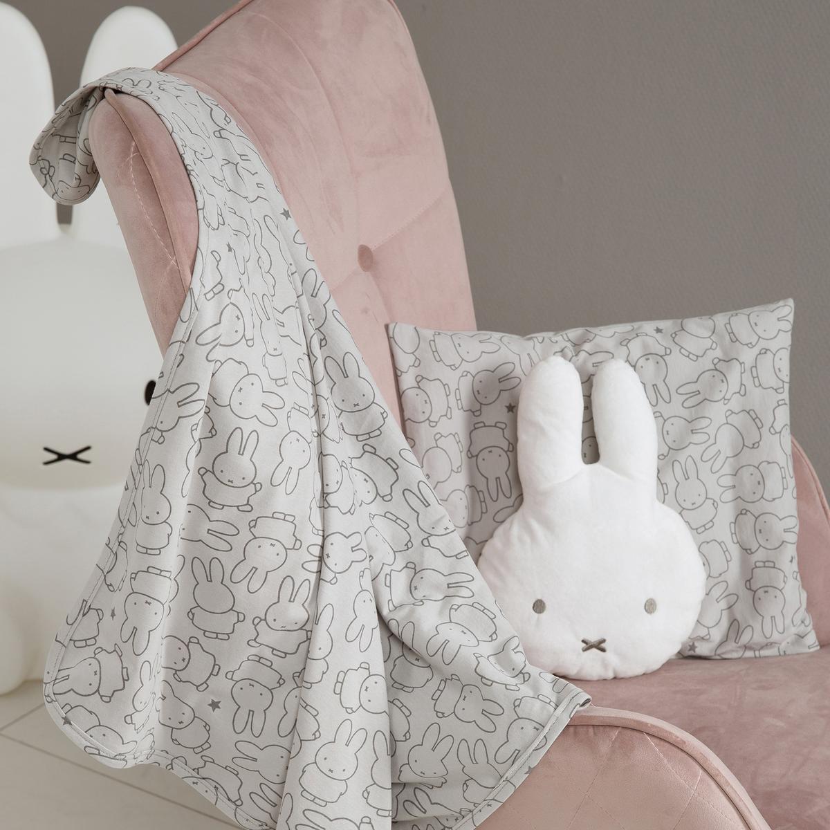BABYDECKE 80 x 80 cm Miffy - Grau, Textil (80/80cm) - Roba