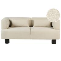 2-SITZER-SOFA Bouclé Cremeweiß Movik - Creme, Textil (183/74/90cm) - Beliani