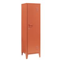 EINZELSPIND Kurikka - Rotbraun, Metall (38/137/38cm) - [en.casa]