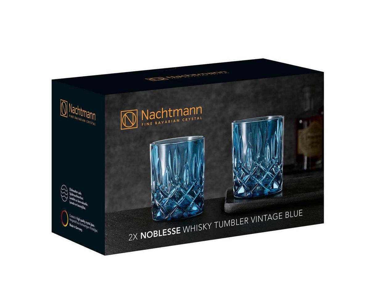 WHISKYBECHER Noblesse Vintage Vintage Blue 295 ml 2er Set - Blau, Glas (0.295L) - Nachtmann