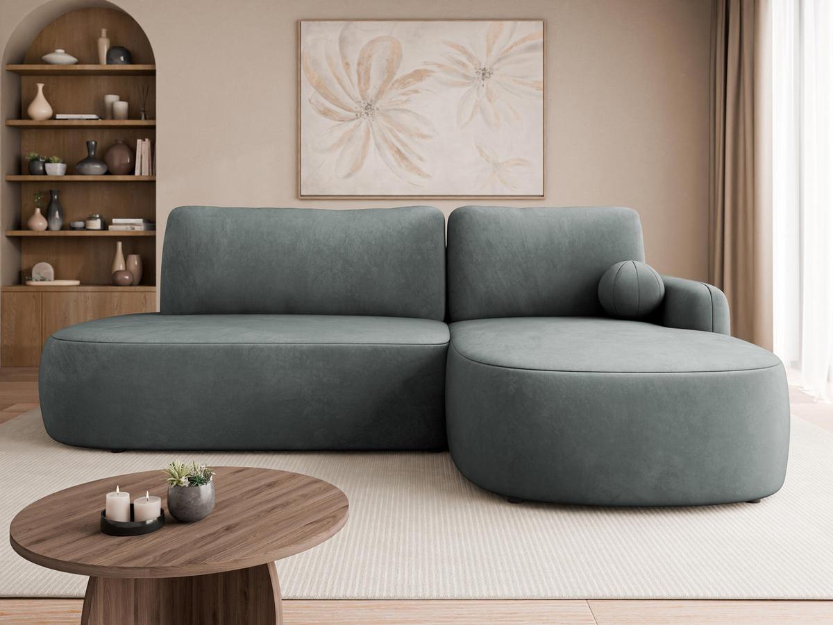ECKSOFA Loridu O, Seite: Rechts - Graphitfarben/Schwarz, Holz/Kunststoff (274/174cm) - MIRJAN24