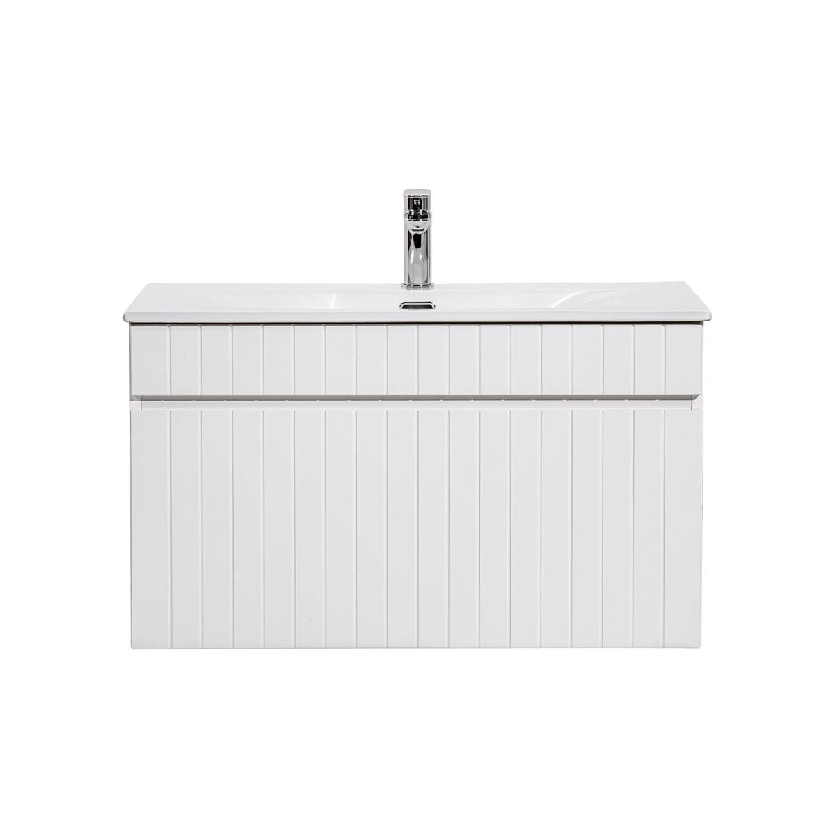 WASCHTISCH 80cm Zelie Weiß - Weiß, Holzwerkstoff (80/46/45cm) - Petits-meubles