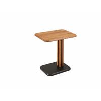 BEISTELLTISCH höhenverstellbar Cris 55x58x40 Massivholz Grau/Wildeiche - Wildeiche/Anthrazit, Holz (55/40/40cm) - 58aufmkessel
