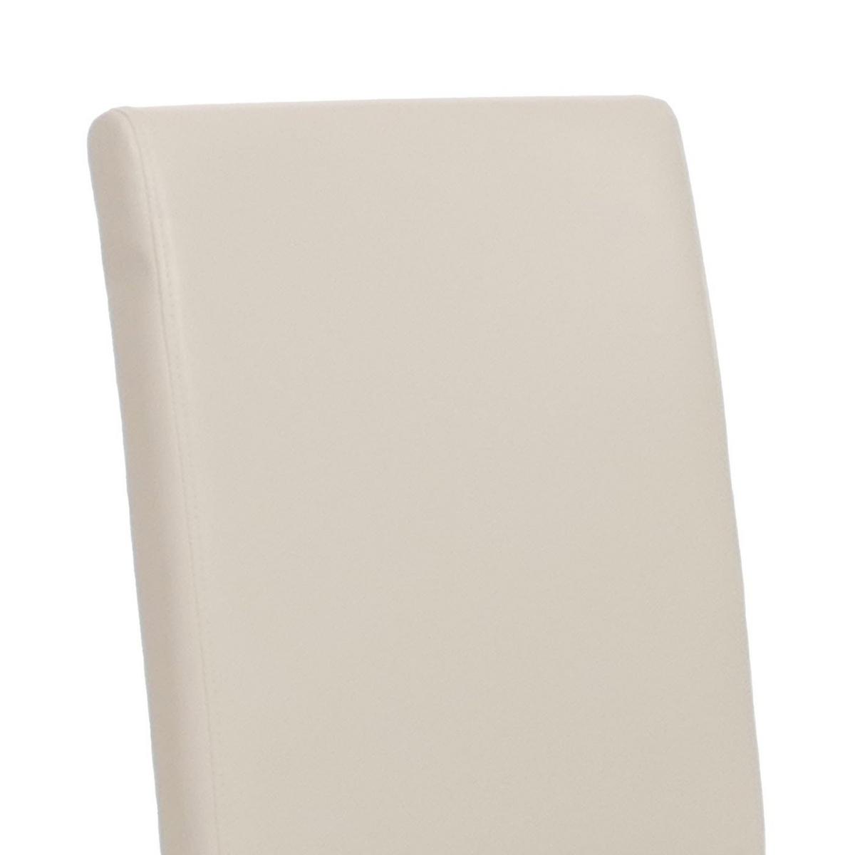 ESSZIMMERSTUHL Hochganz Reinweiß 6er-Set - Weiß Hochglanz/Weiß, Textil (43/90/56cm) - MCW