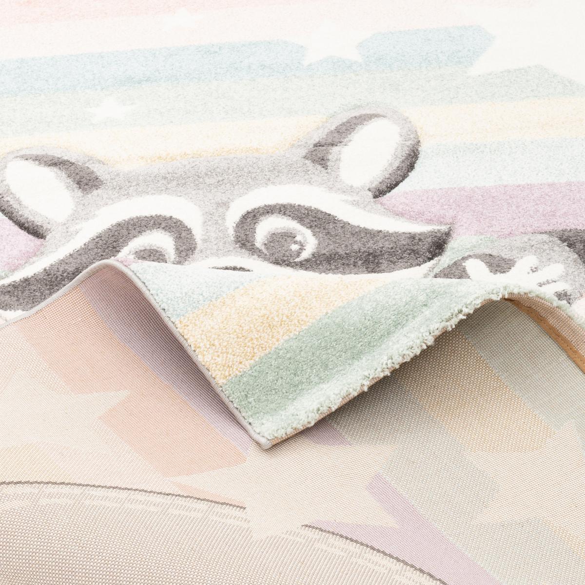 KINDER TEPPICH MAUI KIDS WASCHBÄR - Multicolor, Textil (80/150cm) - Pergamon