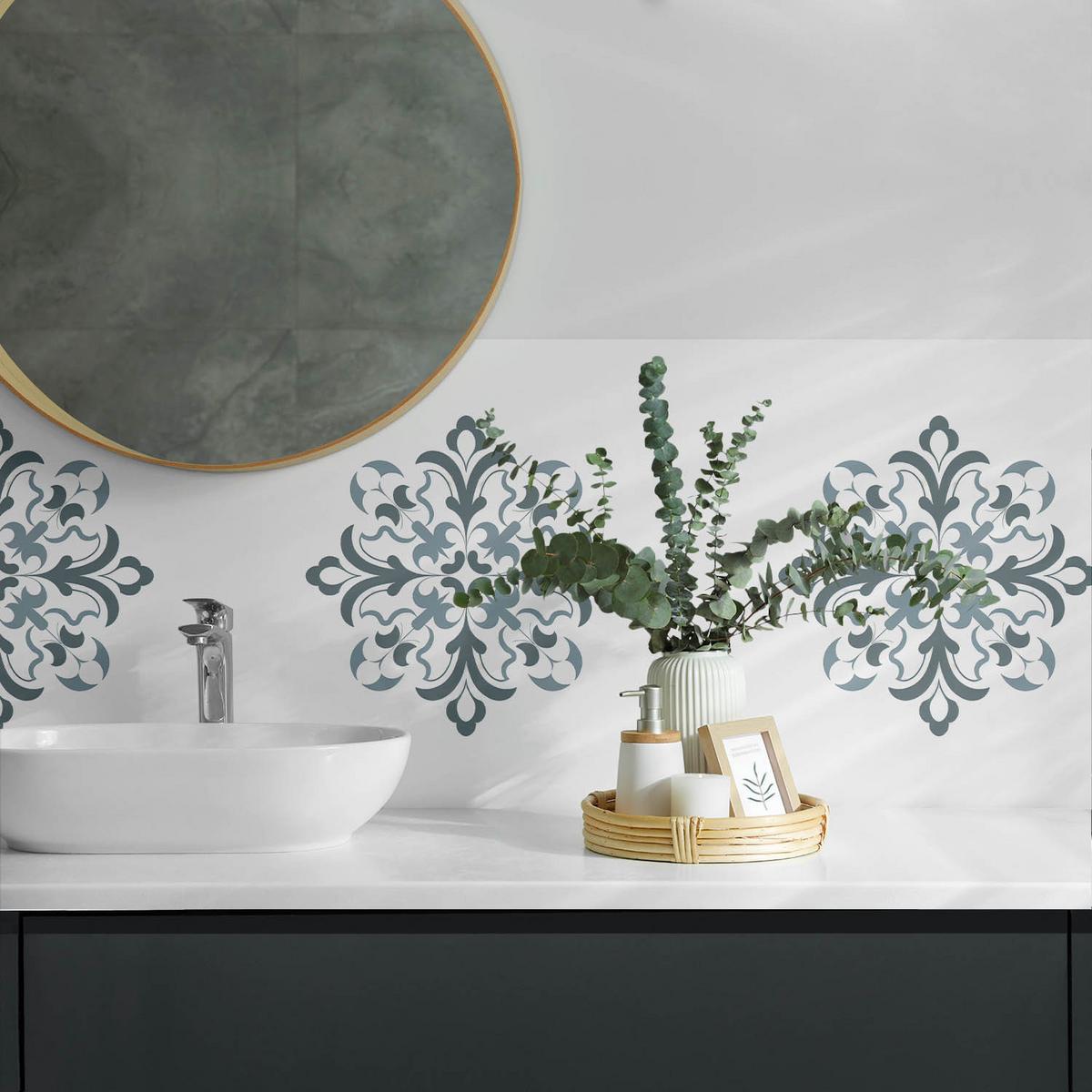 WANDPANEEL 100x50 cm selbstklebend Velaria - Dunkelgrau, Kunststoff (50/1.6/100cm) - Wallfluent