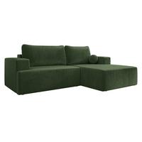 ECKSOFA Mivo, Seite: Rechts - Schwarz/Grün, Holz/Kunststoff (266/163cm) - MIRJAN24