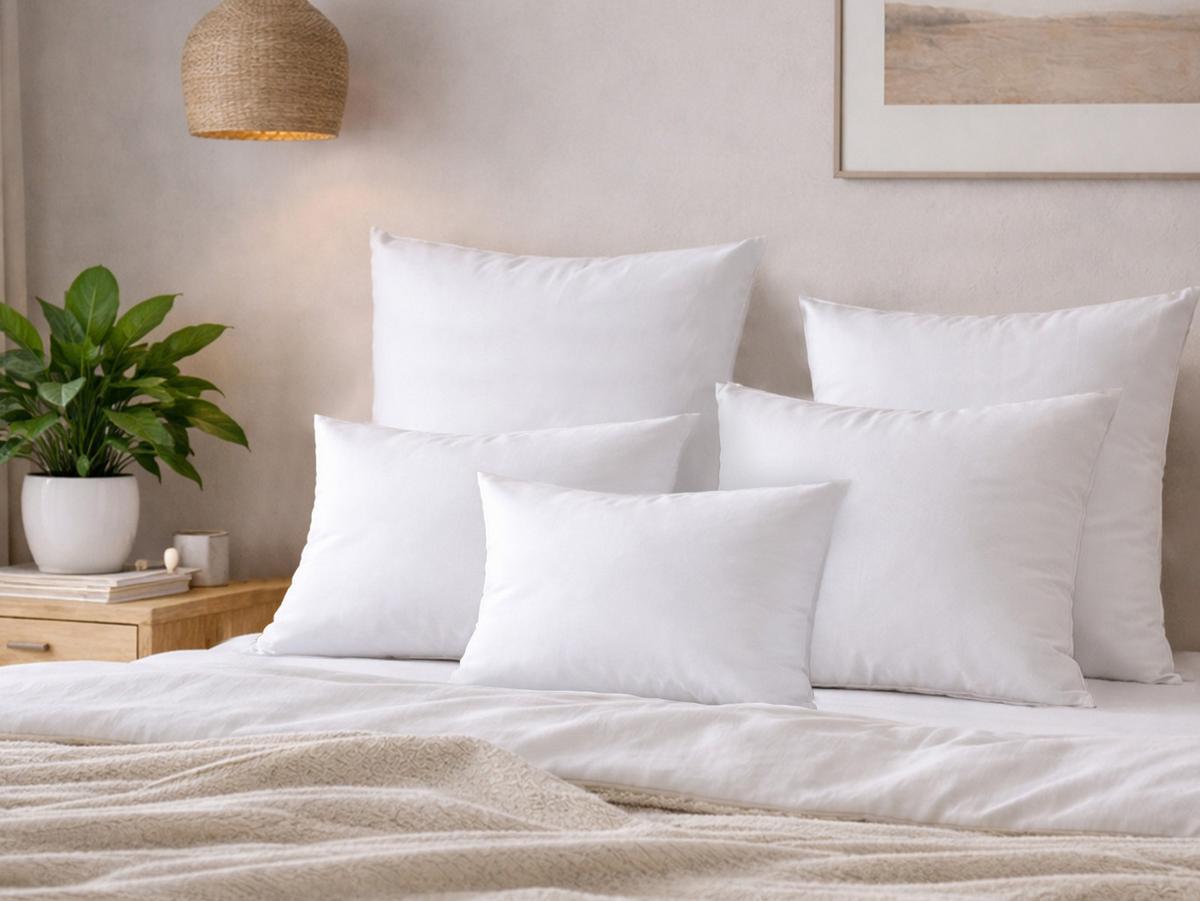 FEDERKISSEN PublikPrall 80/80 cm - Beige/Creme, Naturmaterialien/Textil (80/80cm) - beties Heimtextil