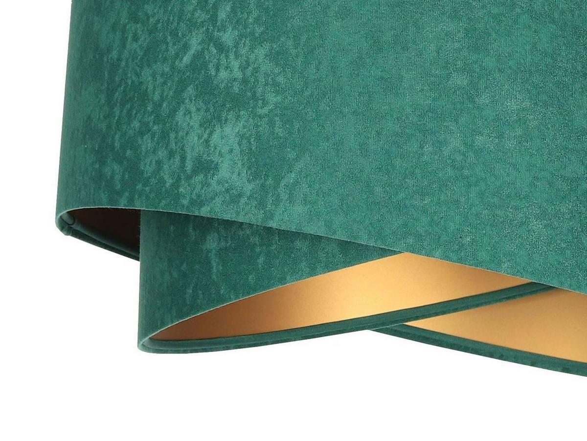 HÄNGELEUCHTE Grün 50/23 cm - Goldfarben, Kunststoff (50/1.3/23cm) - ONZENO