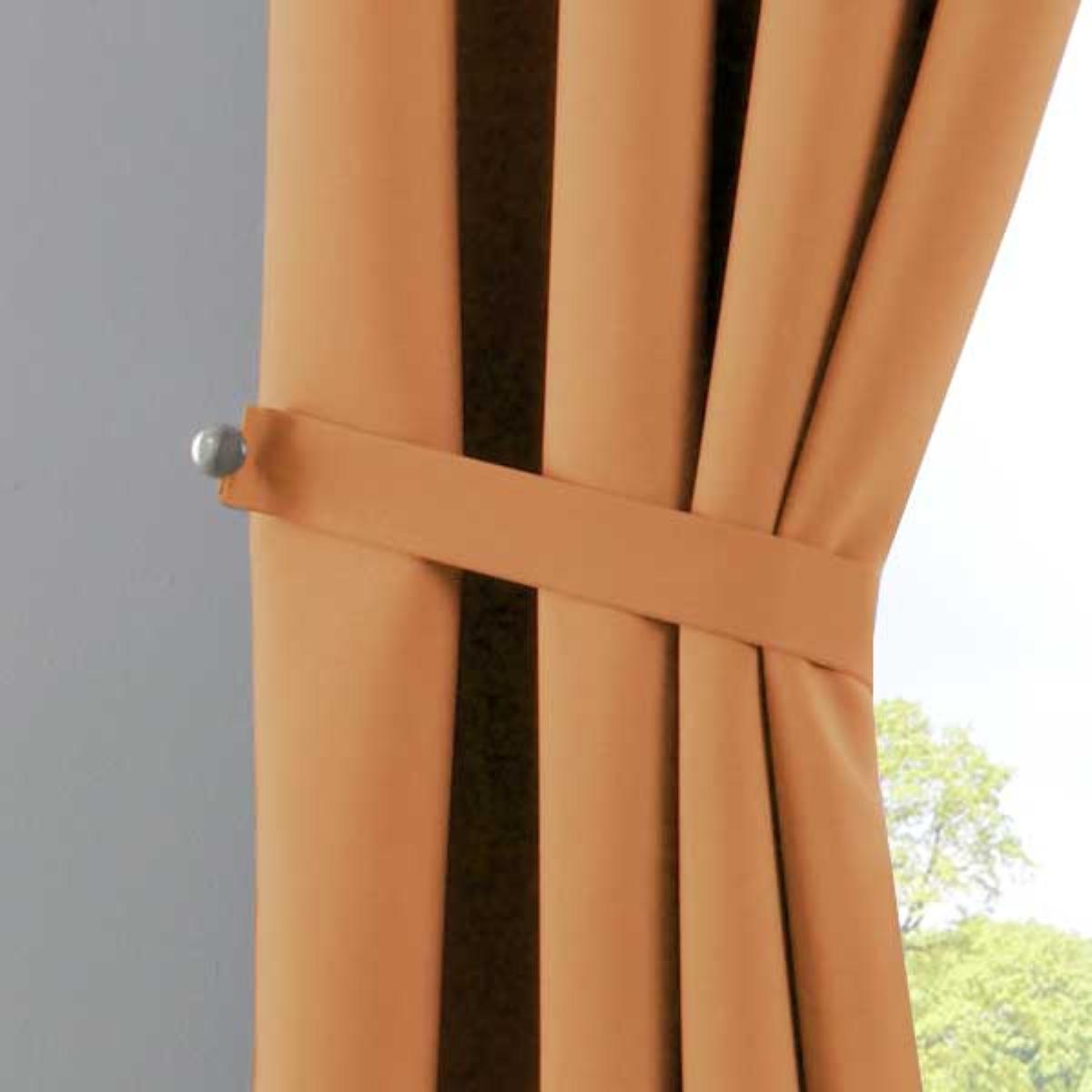 VORHANG »NEW YORK« HxB 245x295 cm Orange - Orange, Textil (295/245cm) - Gardinenbox