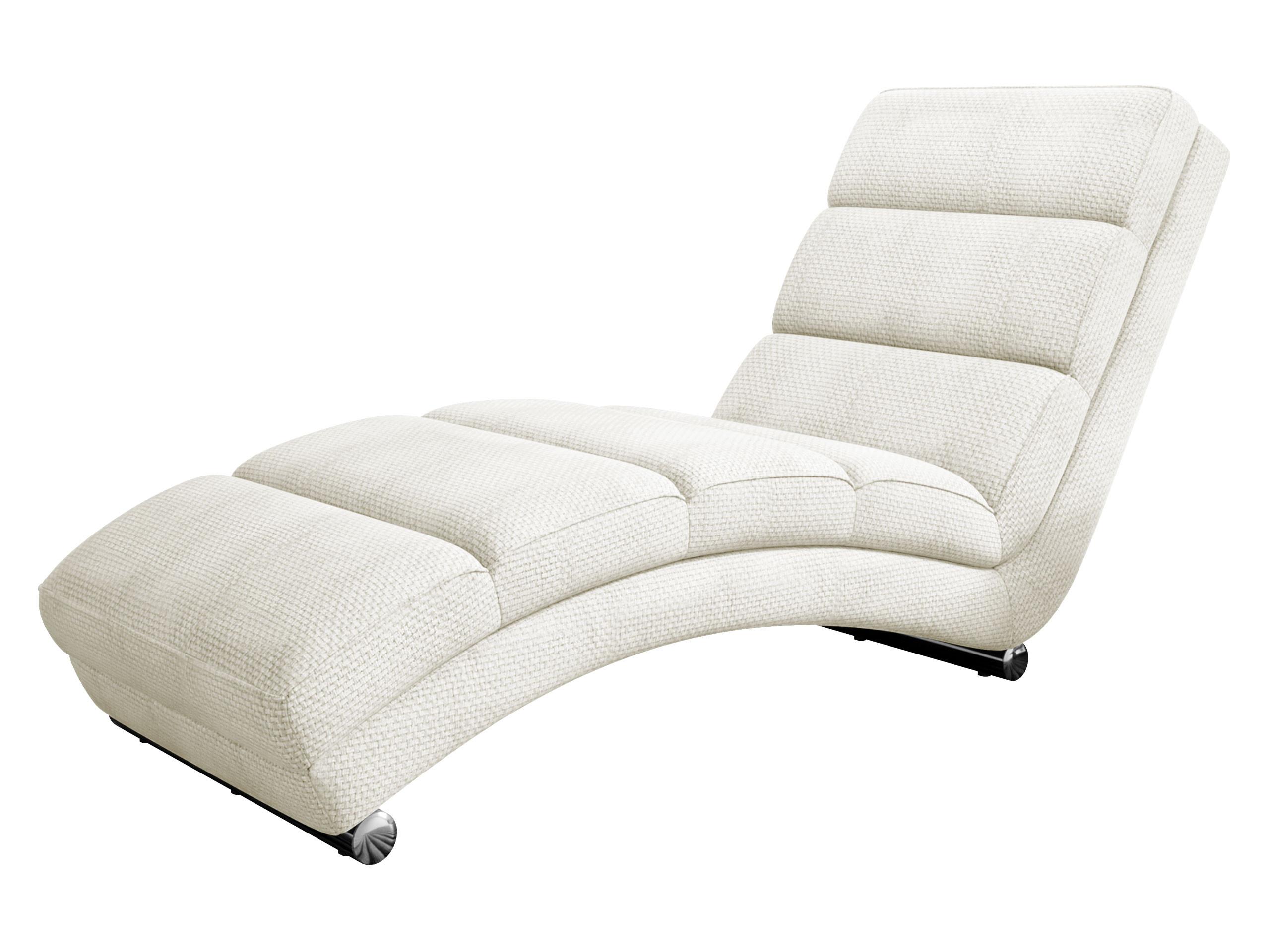 RELAXLIEGE Holiday - Ecru/Chromfarben, Holz/Textil (62/84/180cm) - MIRJAN24