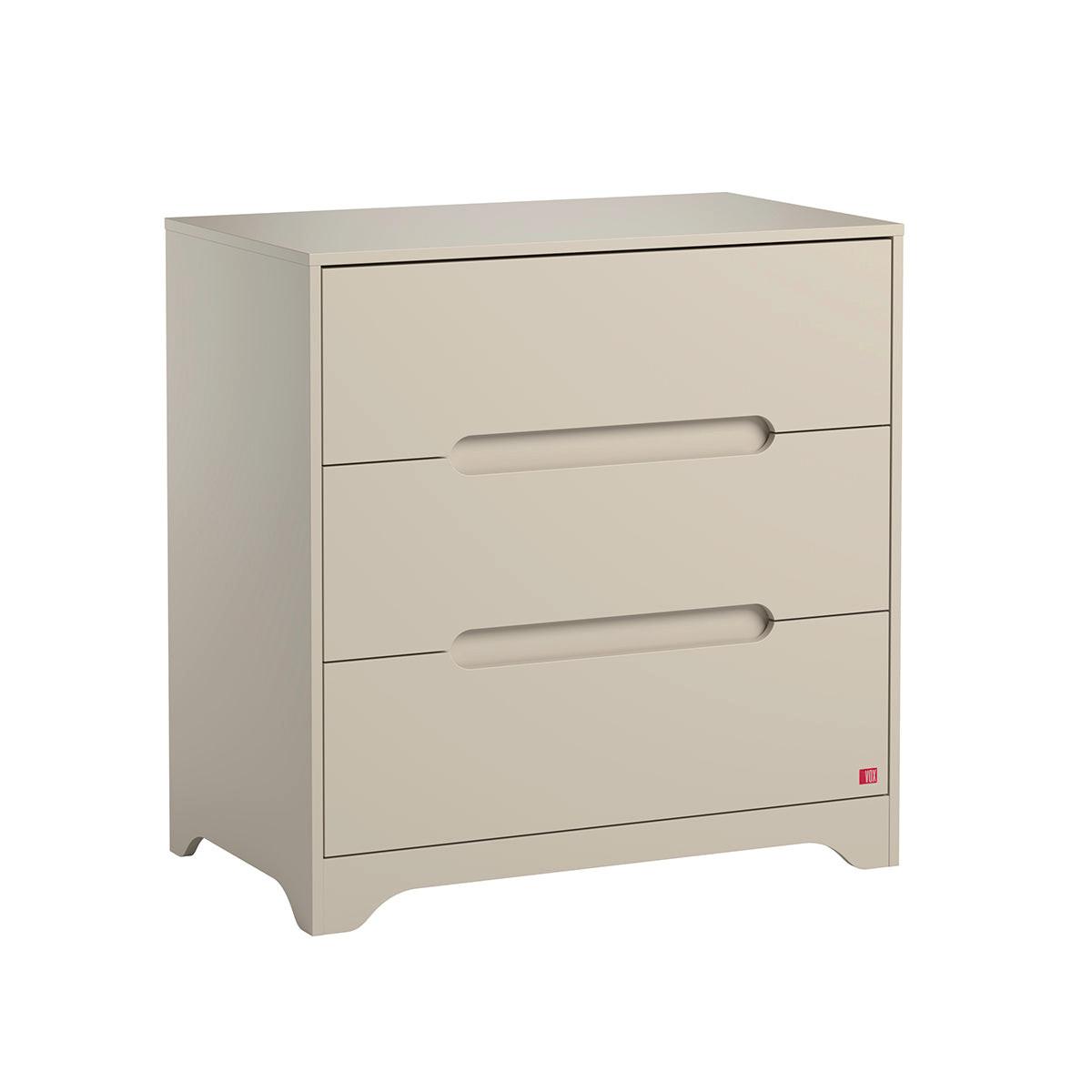 KINDERKOMMODE Ova Beige - Beige, Holzwerkstoff (88.5/89.5/52cm) - Petits-meubles