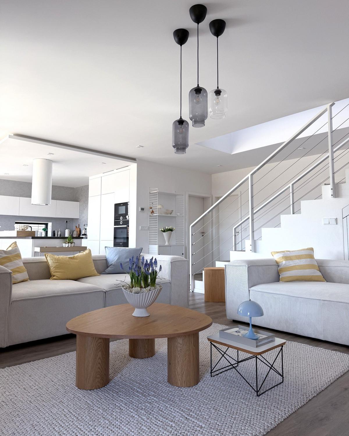 ECKMODUL Cord Cremeweiß linksseitig Ardal - Creme, Textil (120/68/120cm) - Beliani
