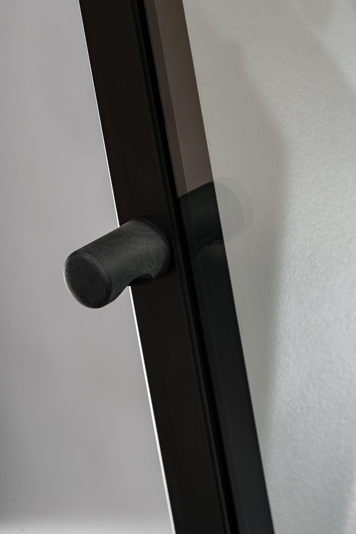 WOHNWAND kaschmir, Marmor weiß 240 cm, Schrankwand mit Wandpaneel, Beleuchtung, Push-to-Open - Kaschmir/Schwarz, Glas/Holzwerkstoff (240/175/45cm) - Inn.Furn