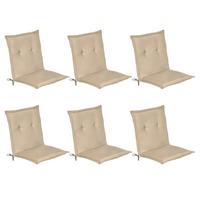 NIEDERLEHNERAUFLAGE Loft NL 100/50/6cm Natur 6tlg - Naturfarben, Textil (50/6/100cm) - Beautissu 