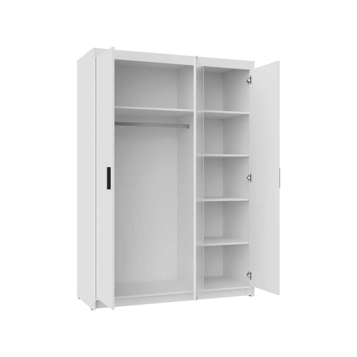 KLEIDERSCHRANK Storicos Sonoma Eiche 133/190,5/53 cm - Modern mit Spiegel 3-türig - Sonoma Eiche, Holzwerkstoff/Kunststoff (133/190.6/53cm) - AX Living