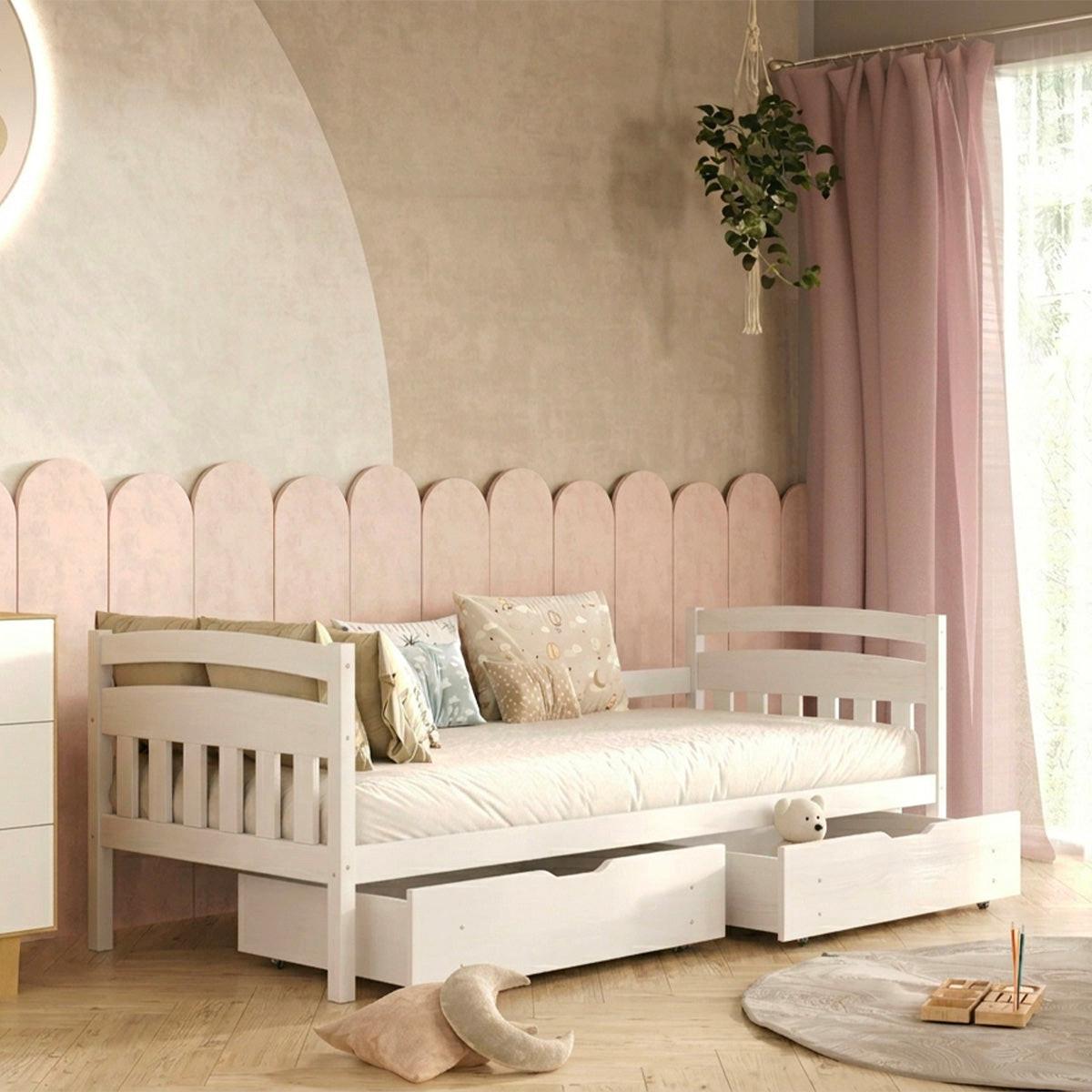 KINDERBETT 90/200 Tosia Weiß - Weiß, Holz (90/200cm) - Petits-meubles