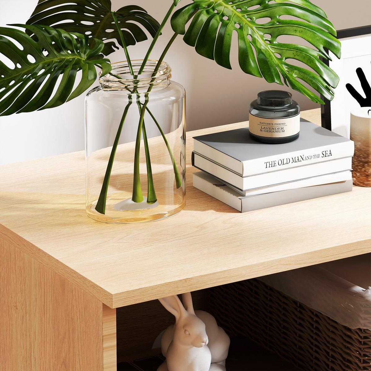 SIDEBOARD rattan natur 60cm 1 tür kompakt - Naturfarben, Holzwerkstoff (60/63/40cm) - Urban Meuble