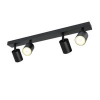 DECKENSTRAHLER Strahlma 5/14.4/53.5 cm - Schwarz, Metall (53.5/5/14.4cm) - ZMH