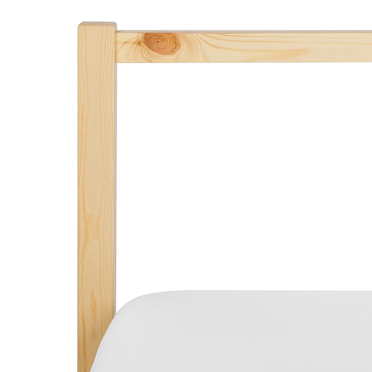 BETT mit Lattenrost 160x200 cm Heller Holzfarbton Vannes - Hellbraun, Holz (160/200cm) - Beliani