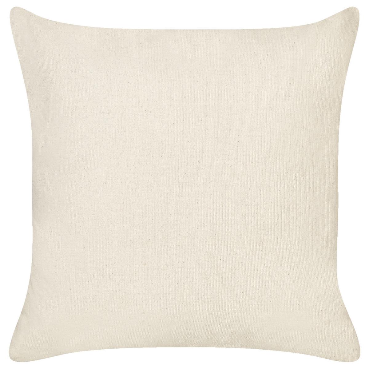 DEKOKISSEN 2er-Set Grau 45/45 cm Telopea - Weiß/Grau, Naturmaterialien (45/45cm) - Beliani