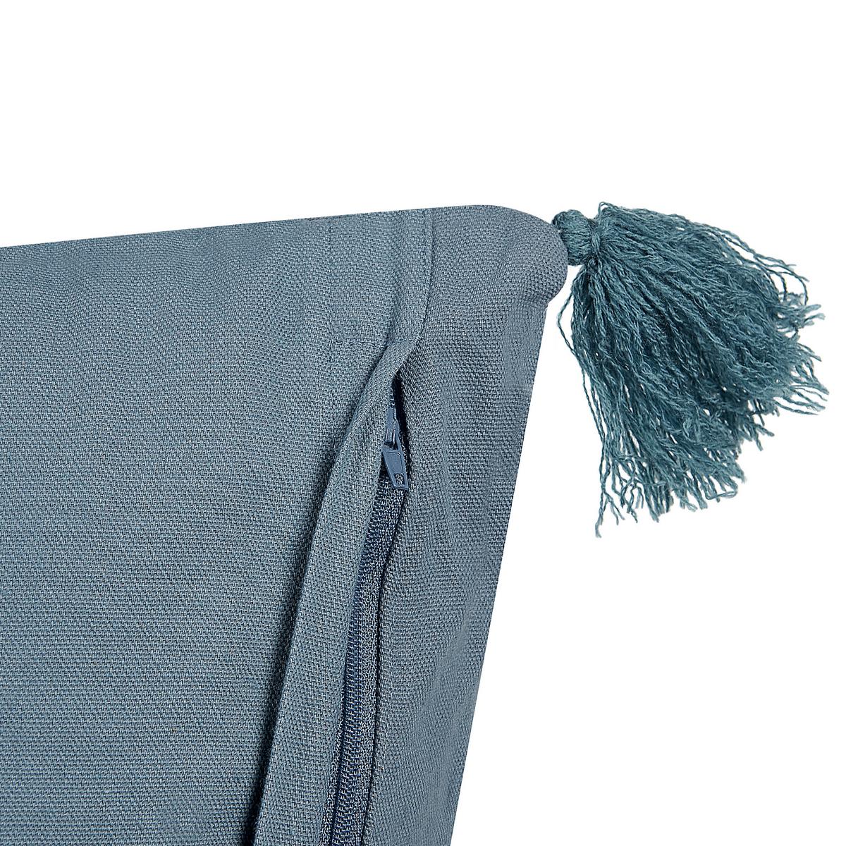 DEKOKISSEN Dunkelblau 45/45 cm Ribes - Dunkelblau, Textil (45/45cm) - Beliani