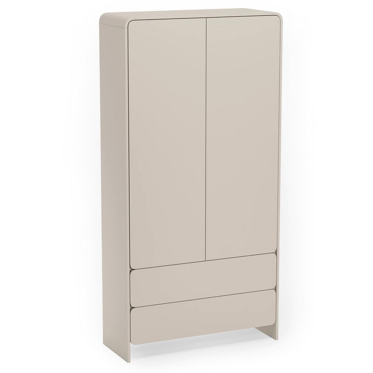 KLEIDERSCHRANK Lummo Kaschmir, 100 cm - Taupe, Holzwerkstoff (100/200/55cm) - Selsey