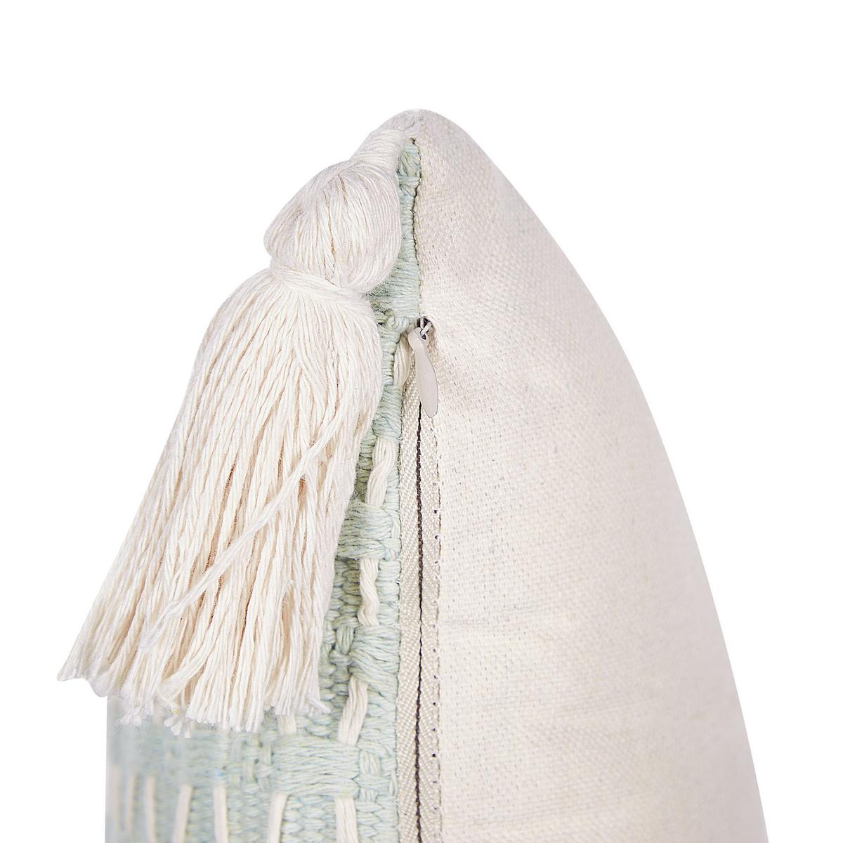 DEKOKISSEN 2er-Set Mintgrün 42/42 cm Hakone - Mintgrün, Textil (42/42cm) - Beliani