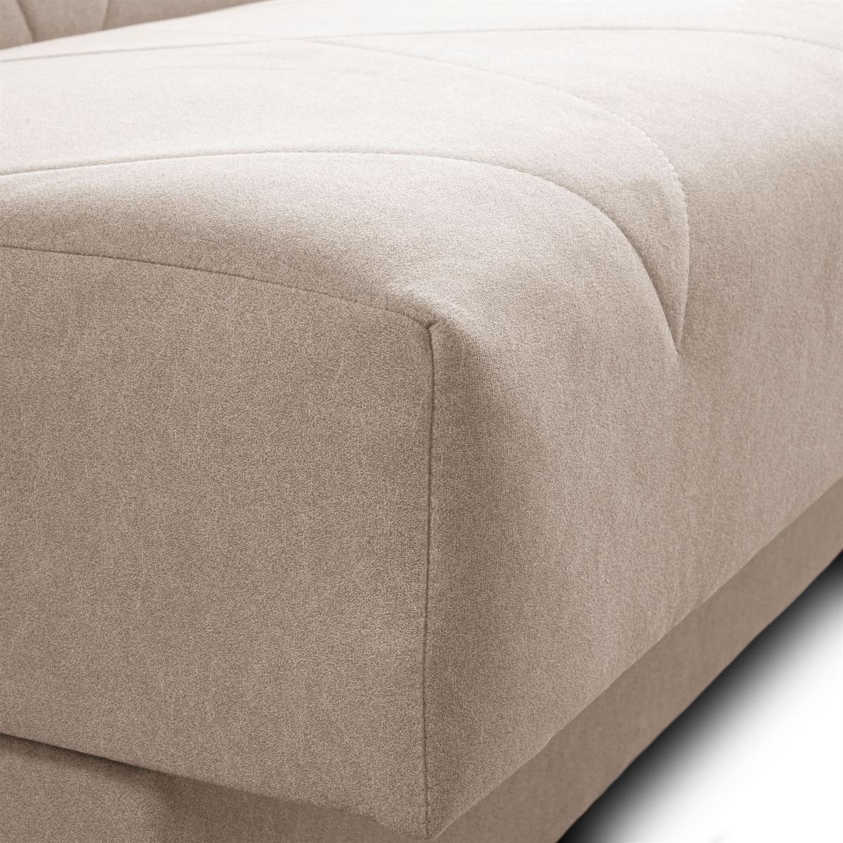 SCHLAFSOFA VERO mit Schlaffunktion Castel 15 - Beige, Textil (191/88/90cm) - Lookway