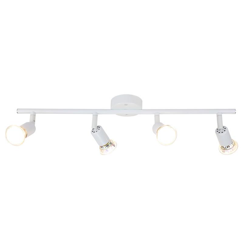DECKENSTRAHLER Maidment 4-flammig 54/15/3.2cm - Weiß, Metall (54/15/3.2cm) - Nettlife